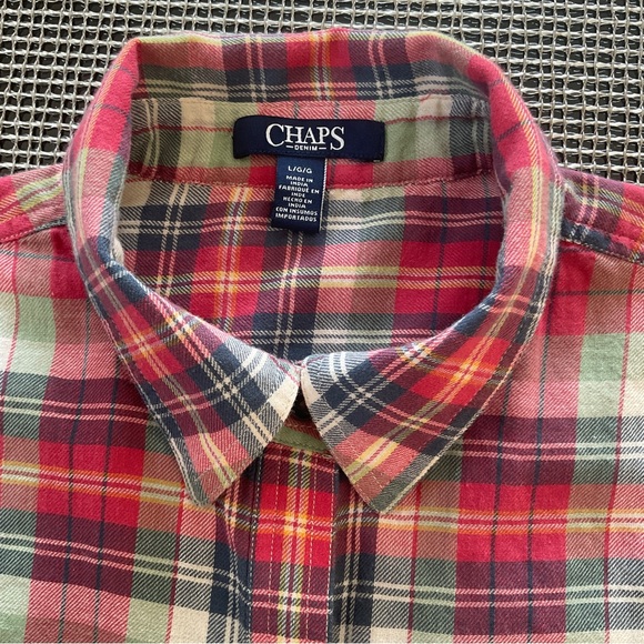 Chaps 100% Brushed Cotton Shirt - Picture 4 of 9